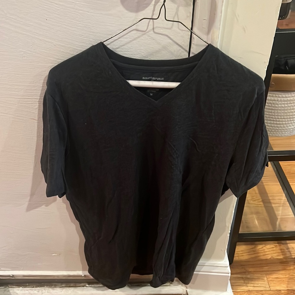 MENS MEDIUM GREY V NECK BANANA REPUBLIC